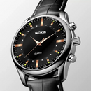 Relógio Masculino WKLuxury Pulseira Couro à Prova d'água / Para Homens Elegantes e Exclusivos