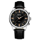 Relógio Masculino WKLuxury Pulseira Couro à Prova d'água / Para Homens Elegantes e Exclusivos