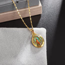 Colar Medalha Milagrosa Virgem Maria 60cm Ouro 18K/ Certificado 2anos de Garantia