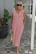 Vestido Manga Curta Noronha/ Conforto e Estilo Para o Seu dia a dia.
