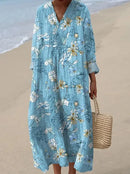 Maitê | Vestido Midi Longo Boho em Patchwork