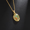 Colar Medalha Milagrosa Virgem Maria 60cm Ouro 18K/ Certificado 2anos de Garantia
