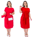 Vestido Marina Feminino Elegante Social 3 Formas de uso