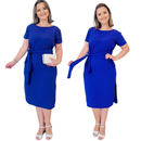 Vestido Marina Feminino Elegante Social 3 Formas de uso
