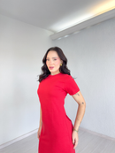 Vestido Midi Malha de 100% Algodão